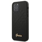 Apple iPhone 12 Mini 5,4" Guess GUHCP12SPUILGBK Black Hard Case Cover Iridescent Love Script Gold Logo