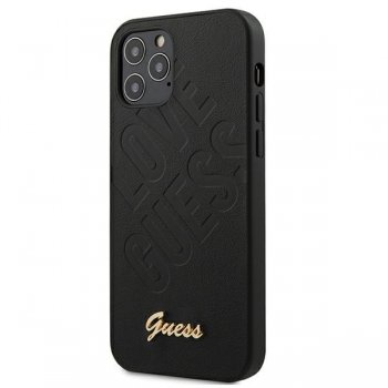 Apple iPhone 12 Mini 5,4" Guess GUHCP12SPUILGBK Black Hard Case Cover Iridescent Love Script Gold Logo | Telefona...