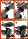 Tālruņa turētājs velosipēdam un motociklam, 22.2-35 mm, melns/oranžs