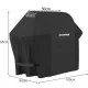 Чехол для гриля Kaminer 100x60x95см, черный