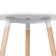 Moderns apaļš galds virtuvei un viesistabai 60 cm ModernHome, balts