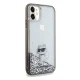 Чехол Karl Lagerfeld для iPhone 11 Liquid Glitter Choupette, прозрачный