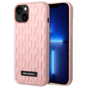 Karl Lagerfeld 3D Monogram vāciņš iPhone 14 Plus Rozā