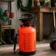 Dārza rokas spiediena smidzinātājs ar garu sprauslu, 5 L, oranžs