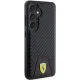 Ferrari Samsung Galaxy S24 Case Carbon Stitched Bottom, Black