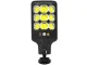 Outdoor Solar COB LED Street Lamp with Motion Sensor and Remote, Black