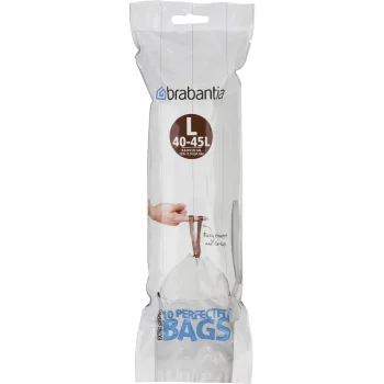 Brabantia PerfectFit L tipa atkritumu maisi 40-45 l, 10 gab., balti