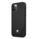 BMW iPhone 12 / 12 Pro vāciņš Leather Perforate, melns