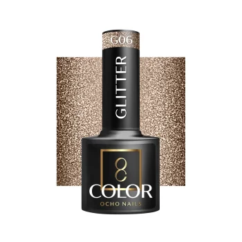 Ocho Nails Glitter G06 hibrīda nagu laka, 5 g