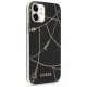 Чехол Guess для iPhone 12 mini Gold Chain Collection, черный