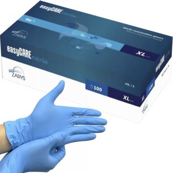 Vienreizlietojamie nitrila cimdi bez pūdera (XL izmērs), 100 gab, zils l Disposable powder-free nitrile gloves