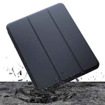 3Mk Protection mīkstais vāciņš Apple iPad Air 11 (M2/M3) planšetdatoram, Melns