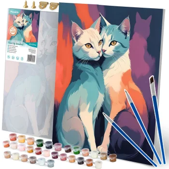 Картина по номерам Massido 40x50 см, Коты