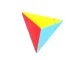 Логическая головоломка пирамидка Pyraminx 3D спидкуб, разноцветная