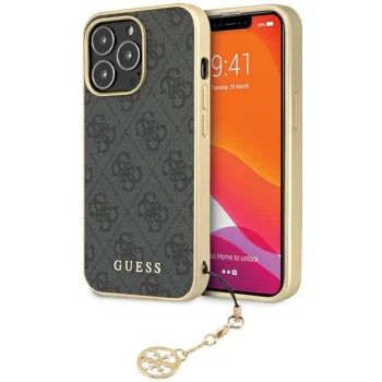 Чехол Guess для iPhone 14 Pro 4G Charm, серый