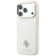 Чехол Guess Saffiano Small 4G & Classic Logo MagSafe для iPhone 17 Pro Max / 18 Pro Max, бежевый