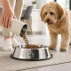 Stainless Steel Dog and Cat Bowl with Rubber Base 1.3L, Silver
