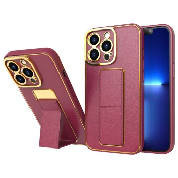 Phone Case for iPhone 12 Pro with Stand, Red