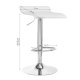 4Rico QS-B08 Bar Stool in Eco-Leather, White