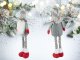 Christmas Gnome Decoration with Telescopic Legs 48-70 cm, Grey