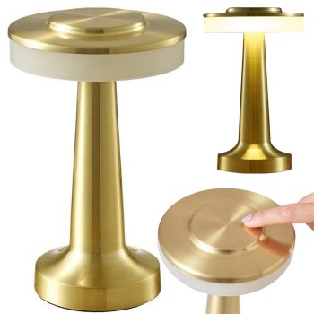 Прикроватная настольная лампа сенсорная 3 ступени беспроводная...