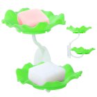 Настенная мыльница с клеевым креплением, зелёная