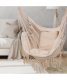 Dārza Šūpuļtīkls Šūpuļkrēsls ar Spilveniem, Bēšs | Brazilian Hanging Garden Chihee Swing Hammock Chair with...