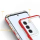 Vāciņš Samsung Galaxy S23+ Clear 3in1, caurspīdīgs ar sarkanu rāmi