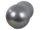Fitnesa Vingrošanas Dubultā Bumba - Sudraba, 50 cm | Exercise Fitness Gym Peanut Ball