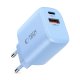 Tech-Protect NCA20 PD 20W QC3.0 USB-A / USB-C sienas lādētājs – zils