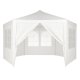 Multigarden dārza paviljons / tirdzniecības telts ar logiem, 2x2x2 m, balts