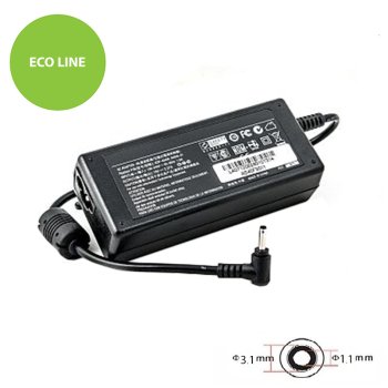 Блок питания Extra Digital для ноутбуков Asus (45W, 19V, 2.37A, 3.1x1.1mm)