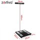 Zortiva 26893 Smart Body Fat Scale with Body Composition Analyzer, BMI, App, Black
