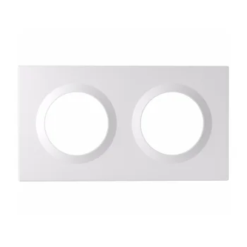 Double Frame Sonoff EF2G for Orb Switches, White