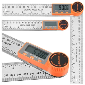 Bigstren Digital Angle Finder with LCD Display and 200mm Ruler