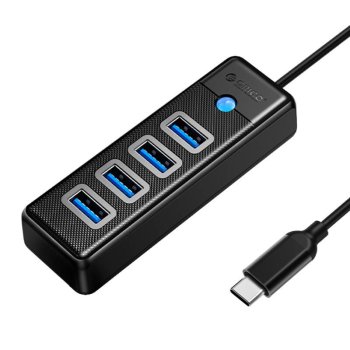 Orico HUB USB-C - 4x USB 3.0 5 Гбит/с 0,15 м Черный