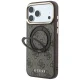 Guess Ring Stand 360 4G Classic Logo vāciņš iPhone 18 / 17 Pro Max, brūns