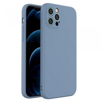 Apple iPhone 12 Pro 6.1" Wozinsky Silicone Color Case Cover, Blue | Silikona Vāciņš Maciņš Apvalks Bampers