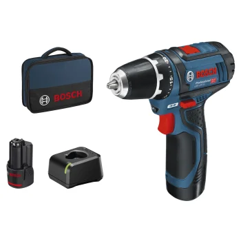 Аккумуляторная дрель-шуруповерт Bosch GSR 12V-15, 2x 2.0 Ah
