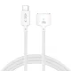 Tech-Protect MMC01 Ultraboost USB-C uz MagSafe 3 kabelis 140W 300 cm MacBook datoriem, balts