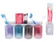 Wall-Mounted Bathroom Organizer with Toothbrush Holder and Dispenser, white