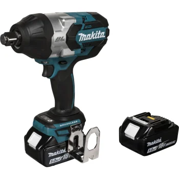 Makita DTW1001RTJ Cordless Impact Wrench 18V 3/4" 1050 Nm with 2x 5.0 Ah Batteries and Charger