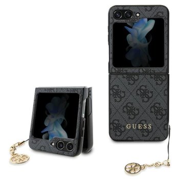Чехол Guess 4G Charms Collection для Samsung Galaxy Z Flip 5 - серый