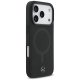 Mercedes iPhone 17 Pro vāciņš Plain Smooth Leather MagSafe, melns