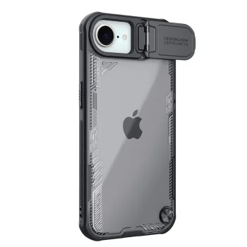 Nillkin Iceblade Prop vāciņš ar kameras aizsargu iPhone 16e / 17e, melns