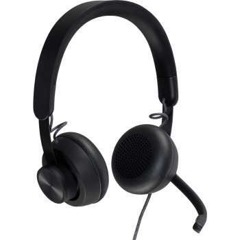 Logitech Zone Wired USB austiņas ar mikrofonu, Melnas/Sudraba
