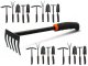 Garden Tool Set 6 pcs, Black