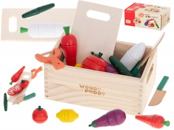 Bērnu Rotaļu Koka Magnētiskie Dārzeņi | Kids Toy Wooden Magnetic Vegetables