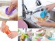 Silicone Washer Sponge Scouring Brush Vegetable