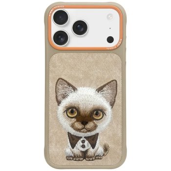 Чехол Nimmy Big Eyed Pet 2.0 Cat для iPhone 17 Pro - бежевый